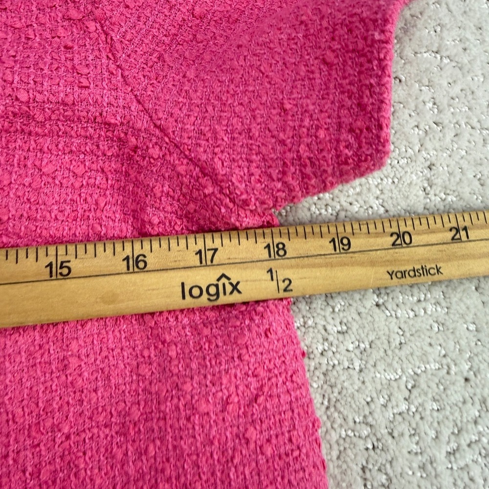 Tuckernuck Jackie Shift Tweed Dress Women S Pink Braided Lion Gold Buttons Mini - Picture 13 of 14